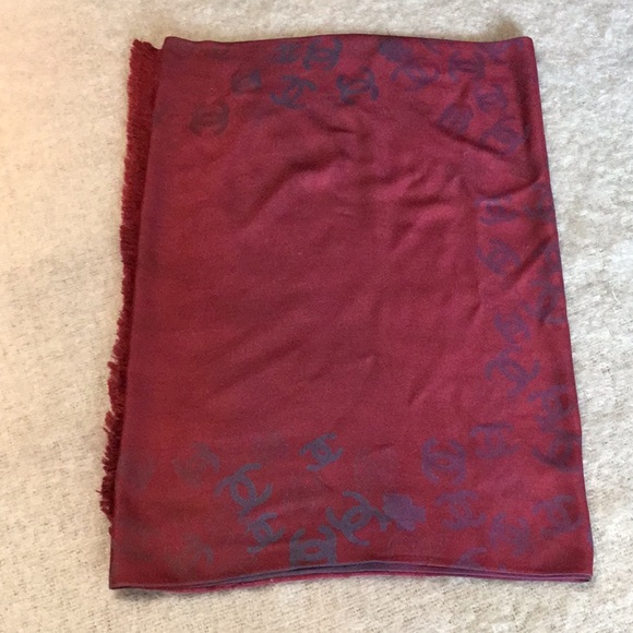 Chanel France, Cashmere/Silk, Oblong, Logo Scarf/Shawl - Picture 2 of 13